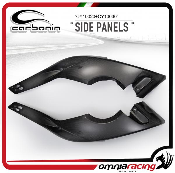 Carbonin CY10020+CY10030 Side Fairing Panels in Carbon Fiber for Yamaha T-Max 500 >2007