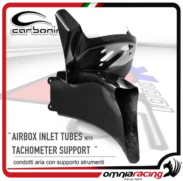 Carbonin CB1065  Condotti Aria con Supporto Strumenti in Fibra di Carbonio per BMW S1000RR /ABS 2010