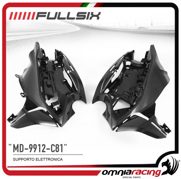 FULLSIX Kit Supporto Elettronica in Fibra di Carbonio lucido per Ducati 899 1199 1299 Panigale 12>