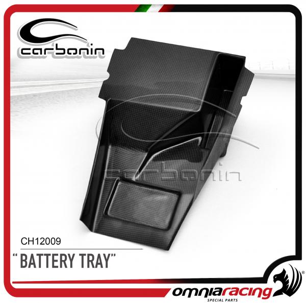 Carbonin CH12009  Coperchio Vassoio Batteria in Fibra di Carbonio per Honda CBR600RR /ABS 2007>2015