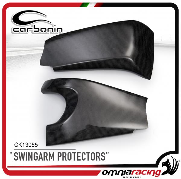 Carbonin CK13055 Protezioni Forcellone in Fibra di Carbonio per Kawasaki ZX-10R Ninja 2008>2010