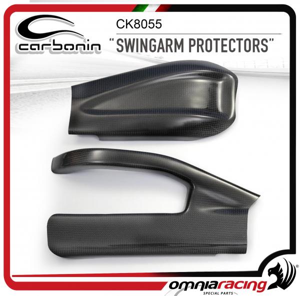 Carbonin Protezioni Forcellone in Fibra di Carbonio per Kawasaki ZX-6R Ninja 2005>2006