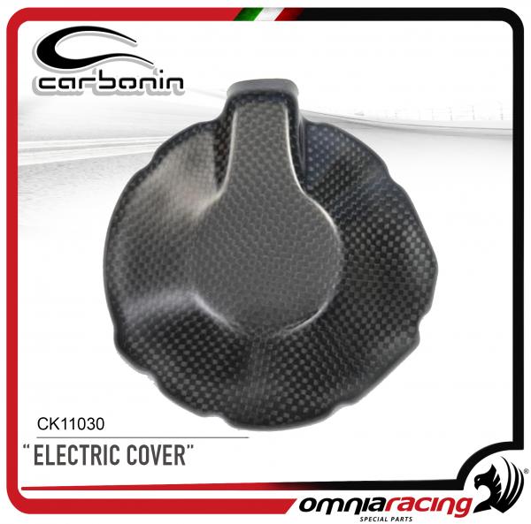 Carbonin Coperchio Carter Alternatore in Fibra di Carbonio per Kawasaki ZX-6R Ninja 2007>2008