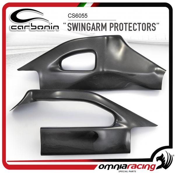 Carbonin CS6055 Swingarm Protectors in Carbon Fiber for Suzuki GSXR1000 K5 2005>2006