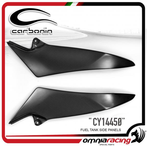 Carbonin CY14450  Fianchetti Serbatoio in Fibra di Carbonio per Yamaha YZF 1000 R1 2009>2014