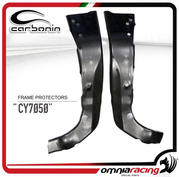 Carbonin CY7050 Frame Cover Protection in Carbon Fiber for Yamaha YZF 600 R6 2006>2007