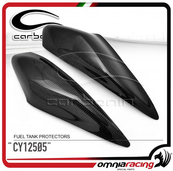 Carbonin CY12505 Fuel Tank Protectors in Carbon Fiber for Yamaha YZF 600 R6 2008>2015