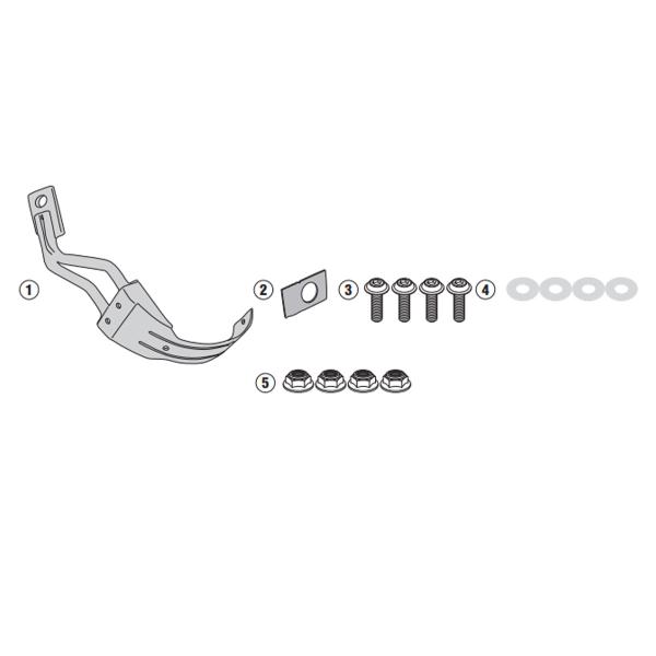 GIVI specific mounting kit for additional mudguard Yamaha Tracer 9 2025-2026