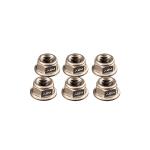 Titanium nuts M8x1.25 nuts for AEM 6-hole crown holder