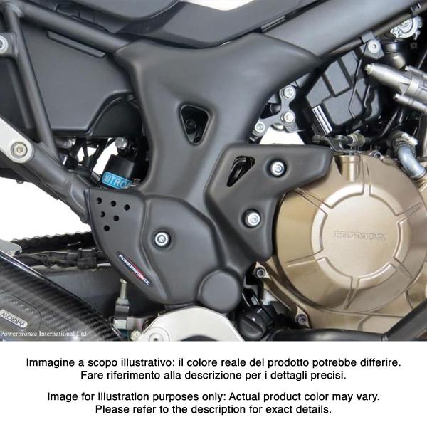 PowerBronze matt black with silver mesh seat cowl Honda CB500F 2016-2024