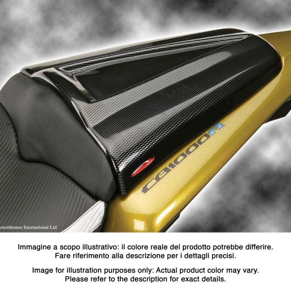 Coprisella Passeggero PowerBronze carbon look con griglia argento Honda CB500F 2016-2024