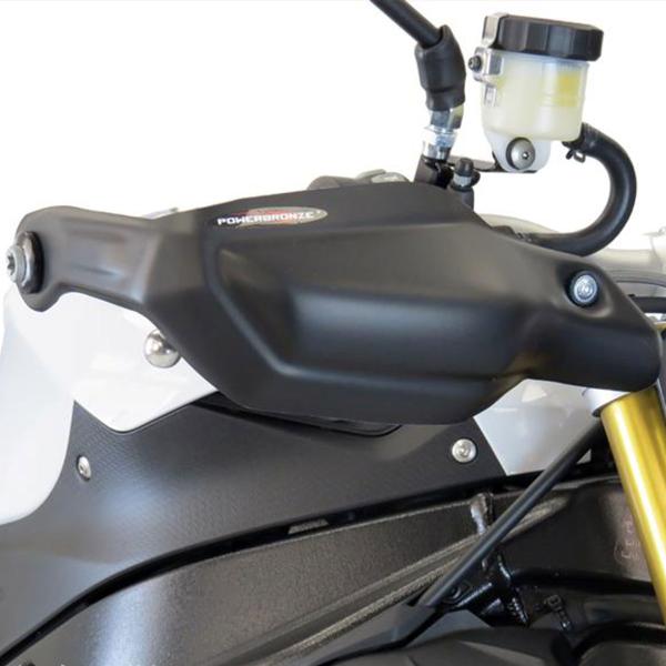 Coppia paramani PowerBronze nero opaco BMW S1000R 2014-2020