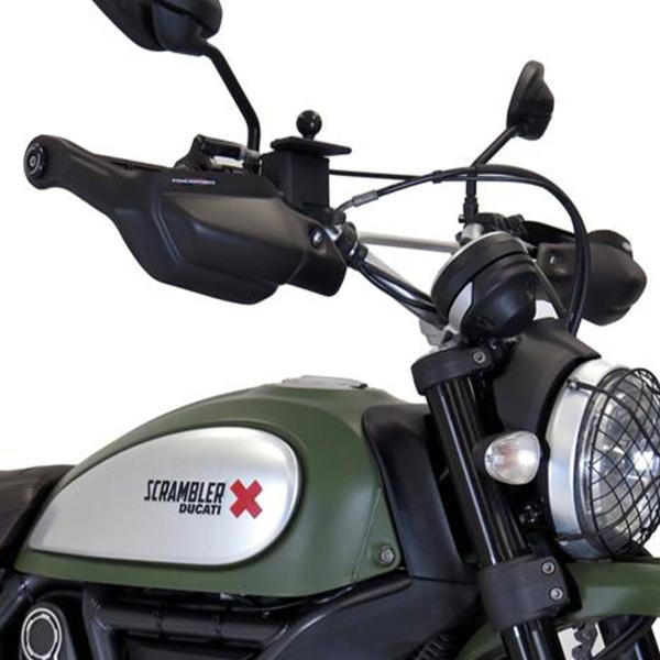 Coppia paramani PowerBronze nero opaco Ducati Scrambler 400 Sixty2 2016-2021