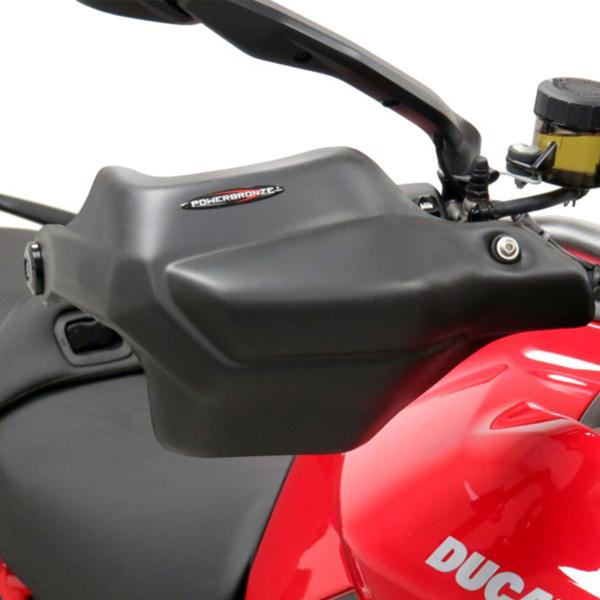 Coppia paramani PowerBronze nero opaco Ducati Multistrada V4 / S / RS 2021-2024