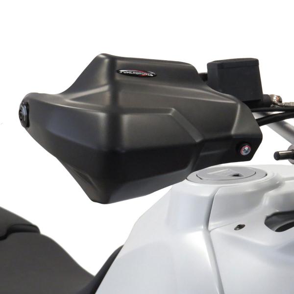 Coppia paramani PowerBronze nero opaco Ducati DesertX / Rally 2022-2025