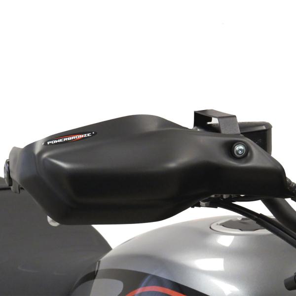 PowerBronze matte black handguards Kawasaki Z650RS 2022-2025