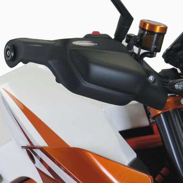 Coppia paramani PowerBronze nero opaco KTM SuperDuke 1290R 2014-2016
