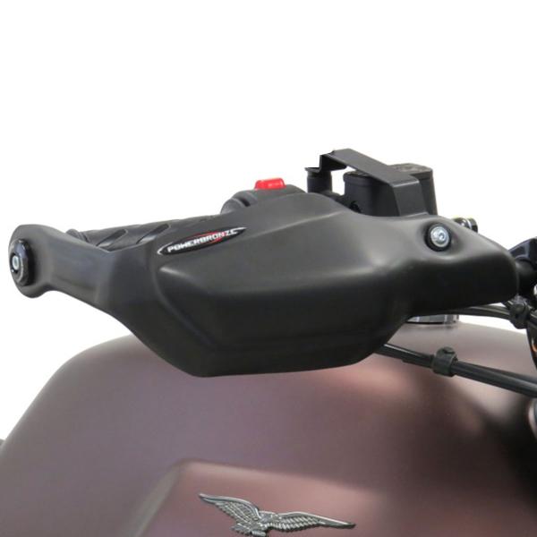 PowerBronze matte black handguards Moto Guzzi V7 Stone/Special 2021-2022
