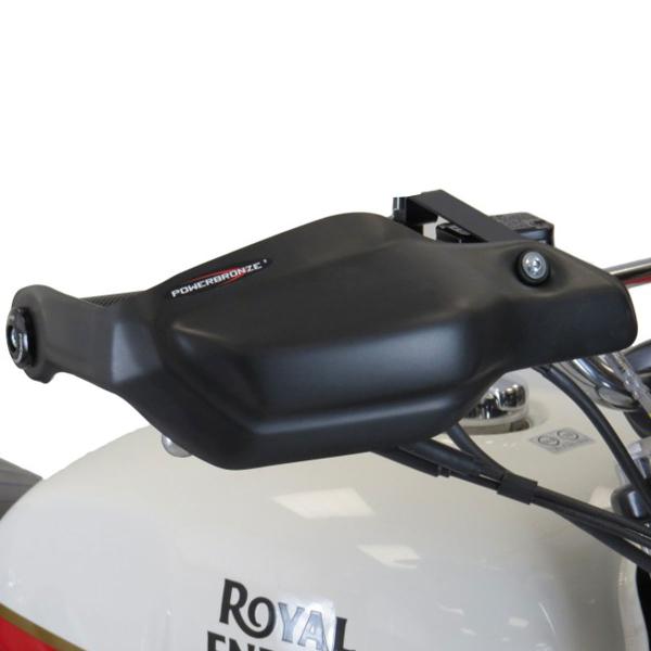 Coppia paramani PowerBronze nero opaco Royal Enfield Interceptor 650 2019-2022