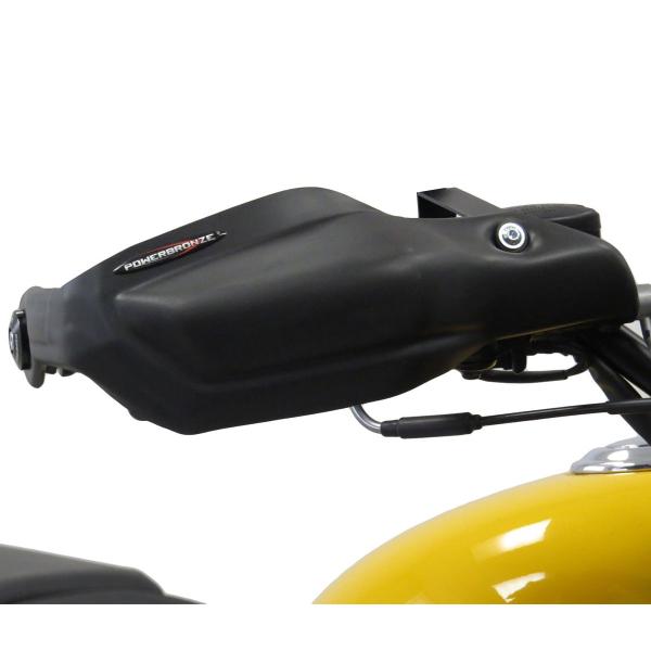 PowerBronze matte black handguards Royal Enfield HNTR350 Hunter 2022-2024