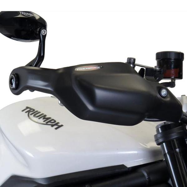 Coppia paramani PowerBronze carbon look Triumph Street Triple 765R 2017-2019
