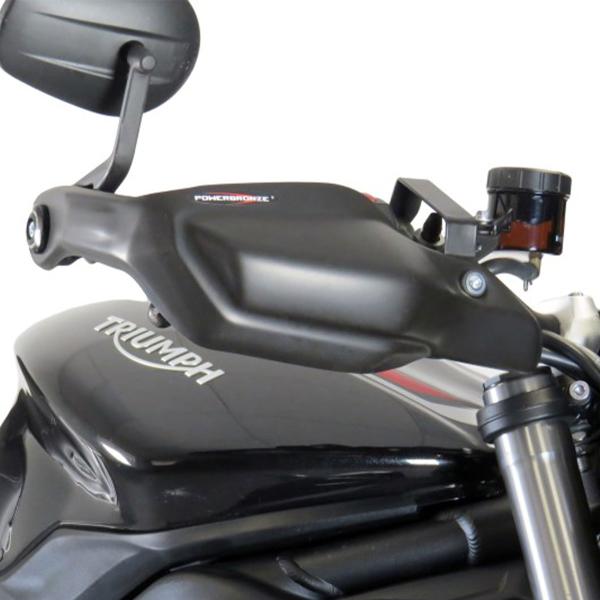 Coppia paramani PowerBronze nero opaco Triumph Speed Triple 1200 RS 2021-2024