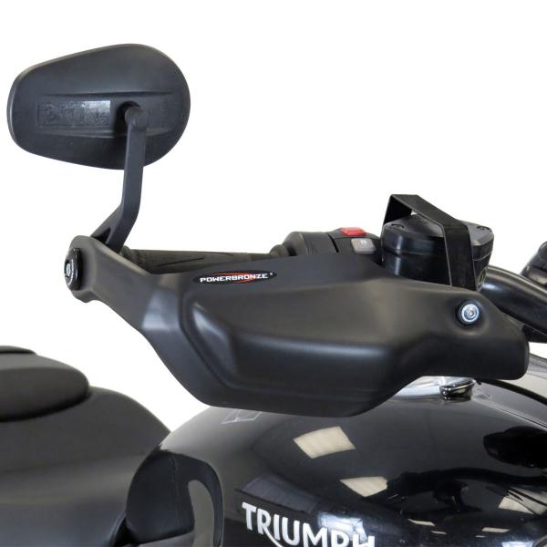 Coppia paramani PowerBronze nero opaco Triumph Rocket III R 2020-2024