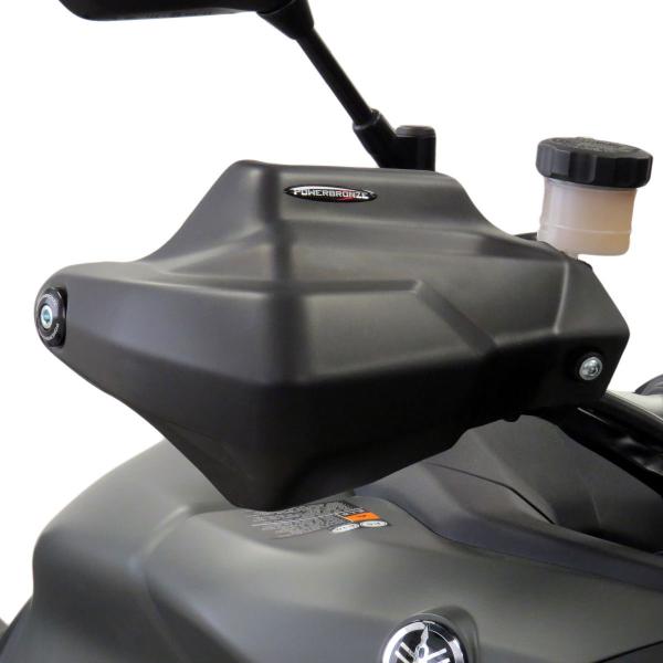 Coppia paramani PowerBronze nero opaco Yamaha Tracer 9 2021-2024