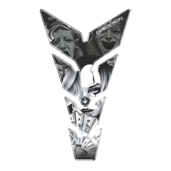 Puig Black Scary Tank Pad