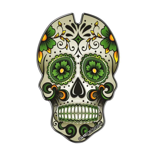 Puig Green Skull Tank Pad