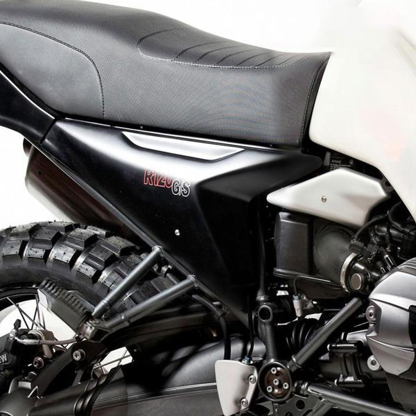 Fianchetti laterali Unit Garage nero opaco BMW R120 G/S R