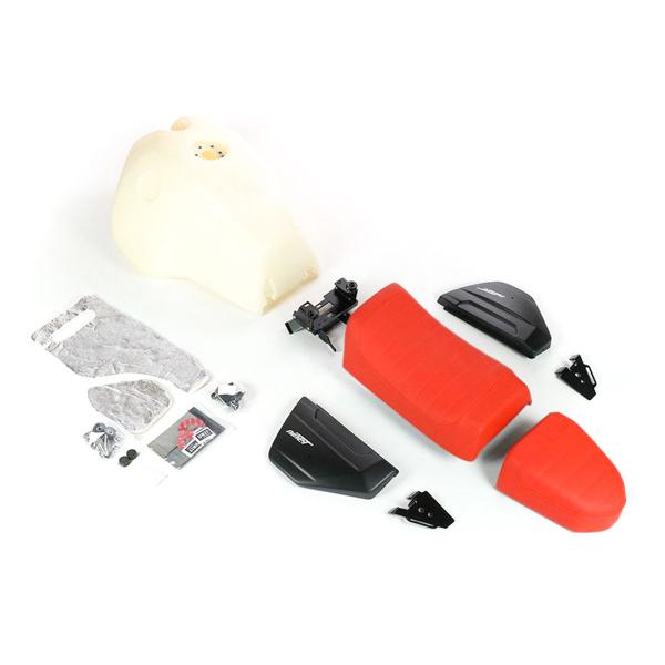 Kit serbatoio/sella Dakar Unit Garage non verniciato/rosso BMW RnineT Scrambler