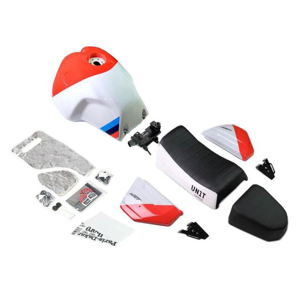 Kit serbatoio/sella Unit Garage GR86 bianco/rosso/nero BMW RnineT Scrambler