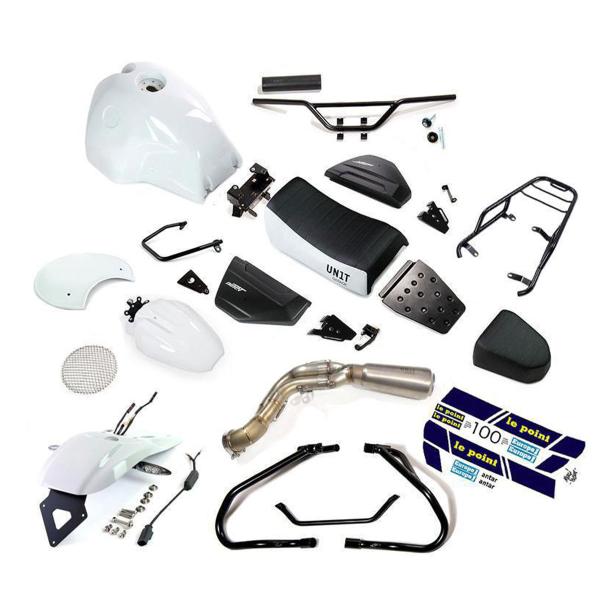 Unit Garage HA83 white/black Tank/seat/exhaust kit BMW RnineT Scrambler