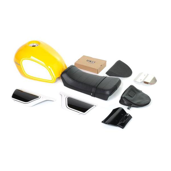 Kit serbatoio/sella con livello carburante Unit Garage giallo Ducati Scrambler 400/800 2015-2022