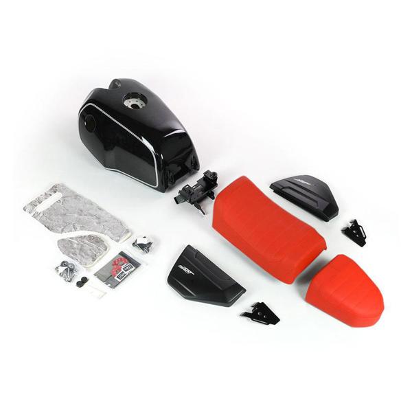 Unit Garage black Fuel Tank/orange saddle BMW RnineT Scrambler