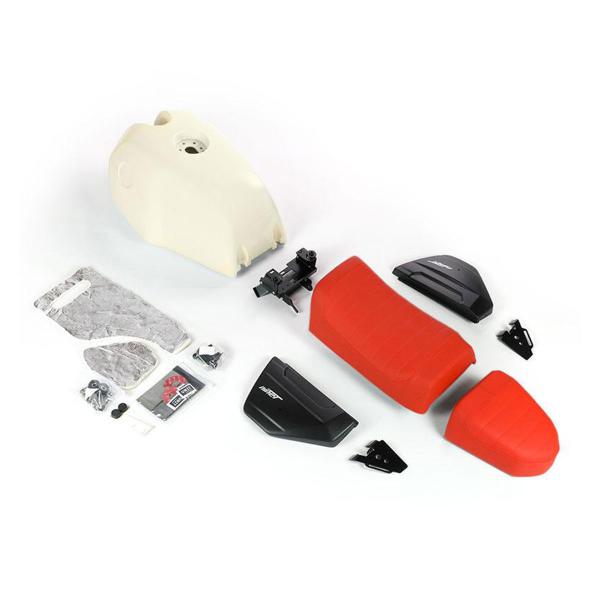 Unit Garage Unpainted Fuel Tank/Orange Saddle BMW RnineT Scrambler