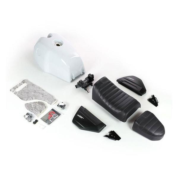 Unit Garage white Fuel Tank/black saddle BMW RnineT Scrambler