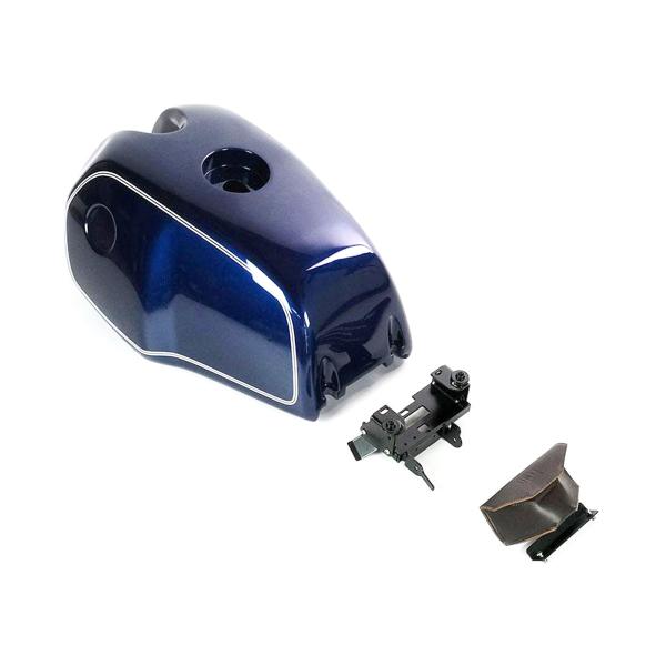 Unit Garage blue Fuel Tank/brown bag BMW RnineT Scrambler