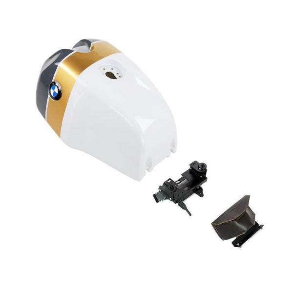Serbatoio Unit Garage bianco borsa marrone BMW RnineT Scrambler