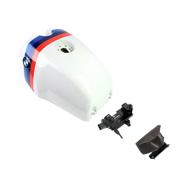 Unit Garage white Fuel Tank/brown bag BMW RnineT Scrambler