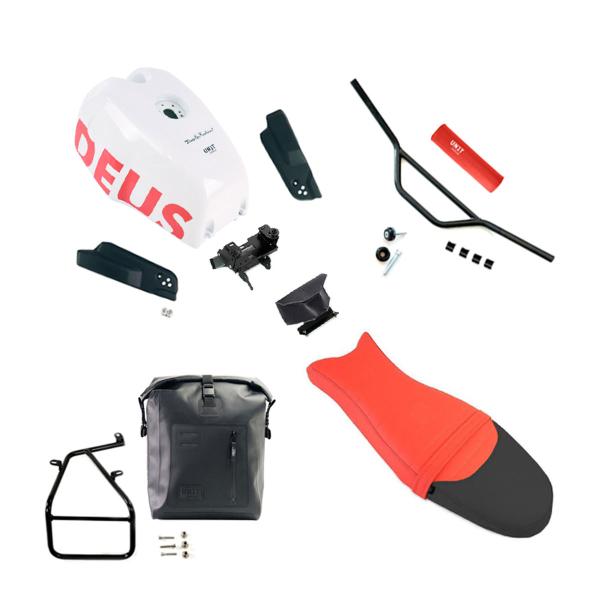 Unit Garage Deus Street white/red Tank and seat kit BMW RnineT Scrambler Euro3/4