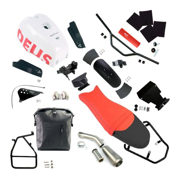 Unit Garage Deus Street black/yellow Tank/seat/exhaust kit BMW RnineT Scrambler Euro3/4