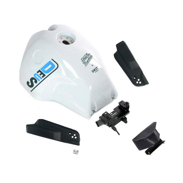 Unit Garage white Deus enduro 22.5L fuel tank BMW RnineT