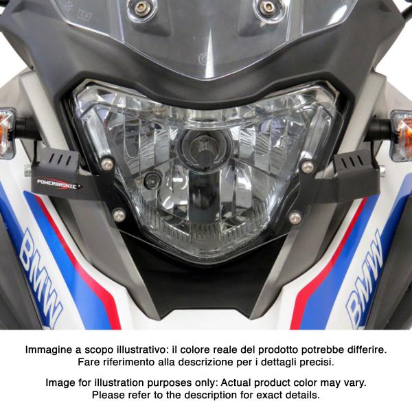 Lente coprifaro con supporti PowerBronze fume chiaro BMW G310GS 2017-2020