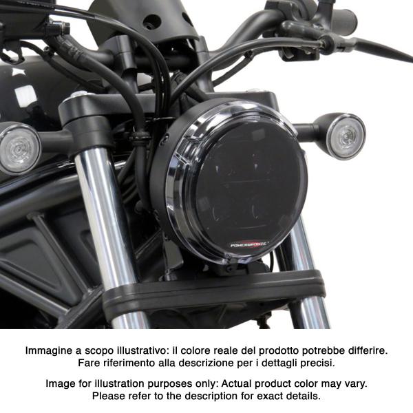 Lente coprifaro PowerBronze fume chiaro Honda Rebel CMX500 2017-2024