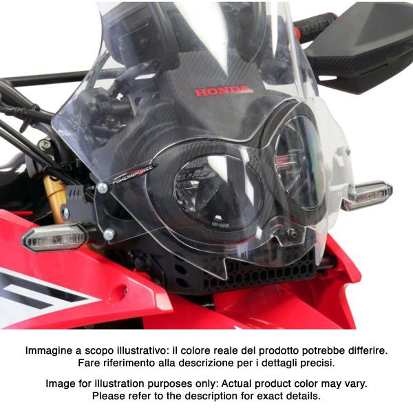 PowerBronze clear headlight protector Honda CRF300 Rally 2021-2025