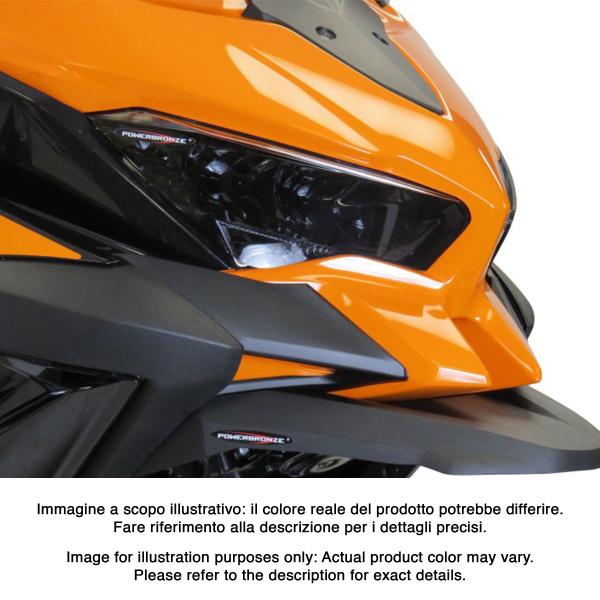 PowerBronze dark smoked side lights headlight protector Kawasaki Versys 1000 2019-2020