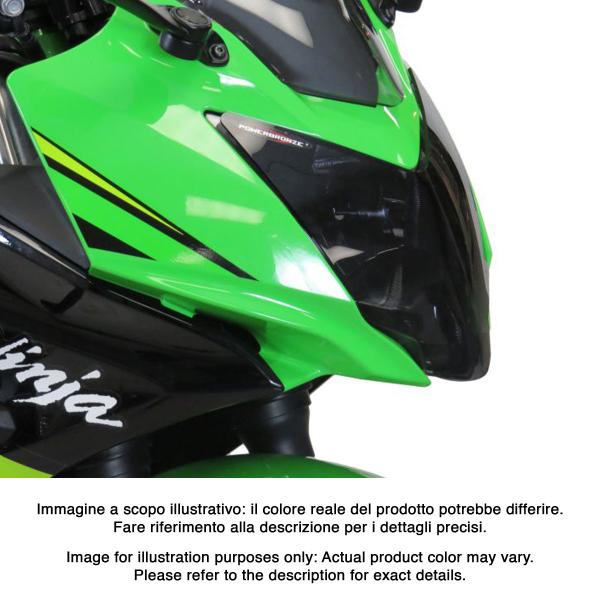 Lente coprifaro PowerBronze fume chiaro Kawasaki Ninja 125 2019-2023