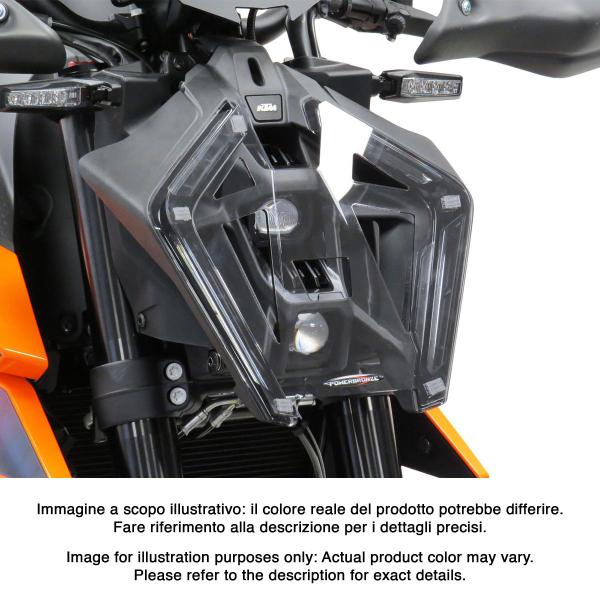 Lente coprifaro full PowerBronze fume scuro KTM Duke 990/R 2024